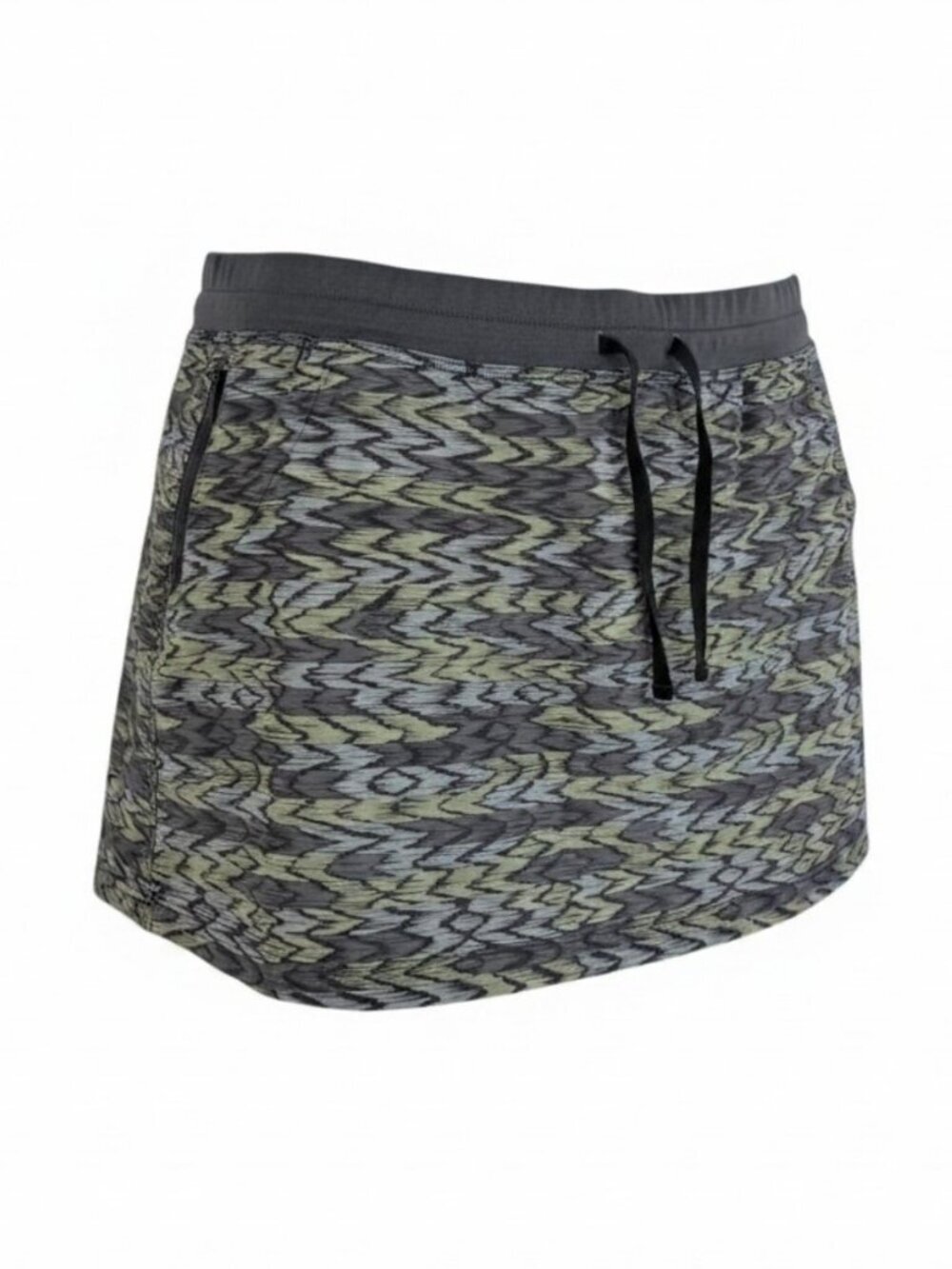 THE NORTH FACE Green/Gray Geometric Class V Skort Active Outdoors Hiking women x